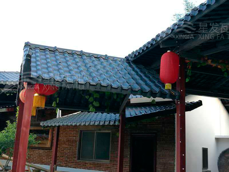 園林建筑搭建樹脂瓦涼亭，將景觀與藝術融合，別具一格！
